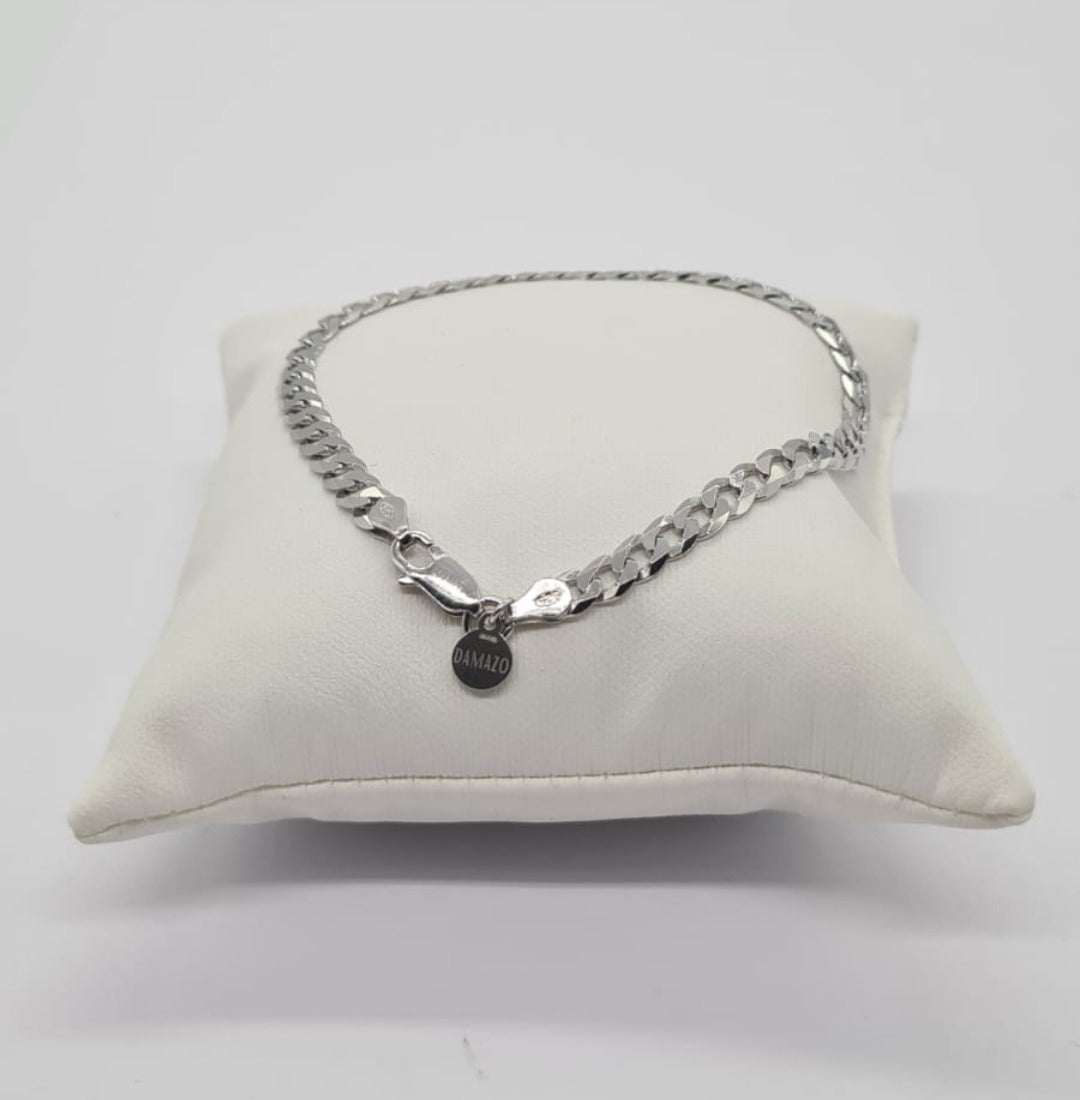 Men's Sterling Silver ROME FLAT CURB Bracelet