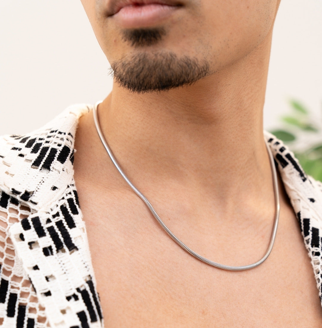 Men's Sterling Silver Rimini Heavy Foxtail Chain