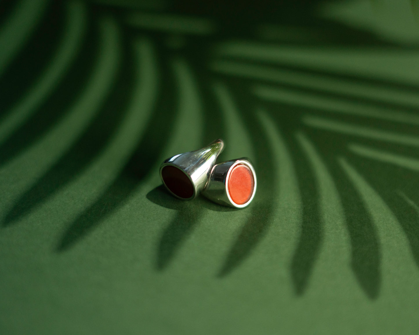 Damazo Oval Red Diaspro Ring