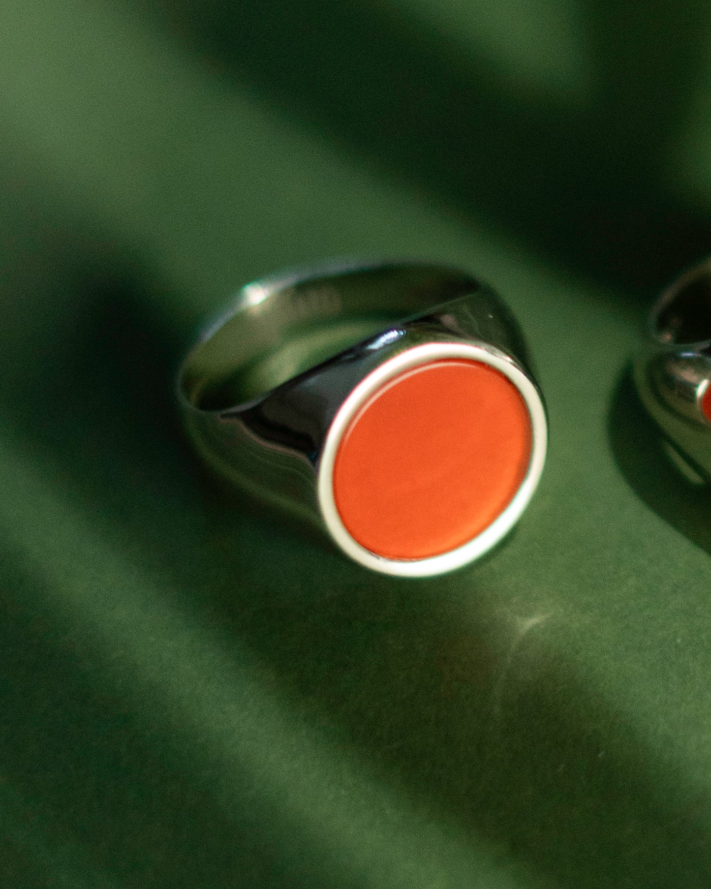 Damazo Round Ring Red Diaspro