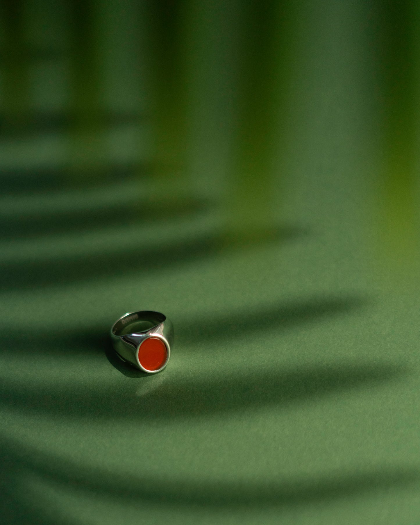 Damazo Round Ring Red Diaspro