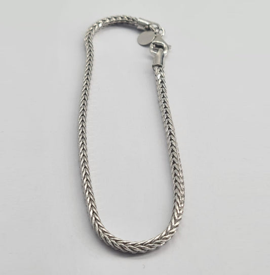 Men's Sterling Silver Rimini Heavy Foxtail Bracelet
