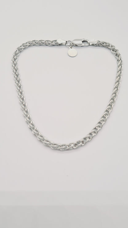Men's Sterling Silver Chain Bracelet