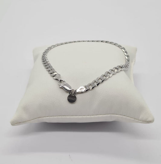 Men's Sterling Silver ROME FLAT CURB Bracelet