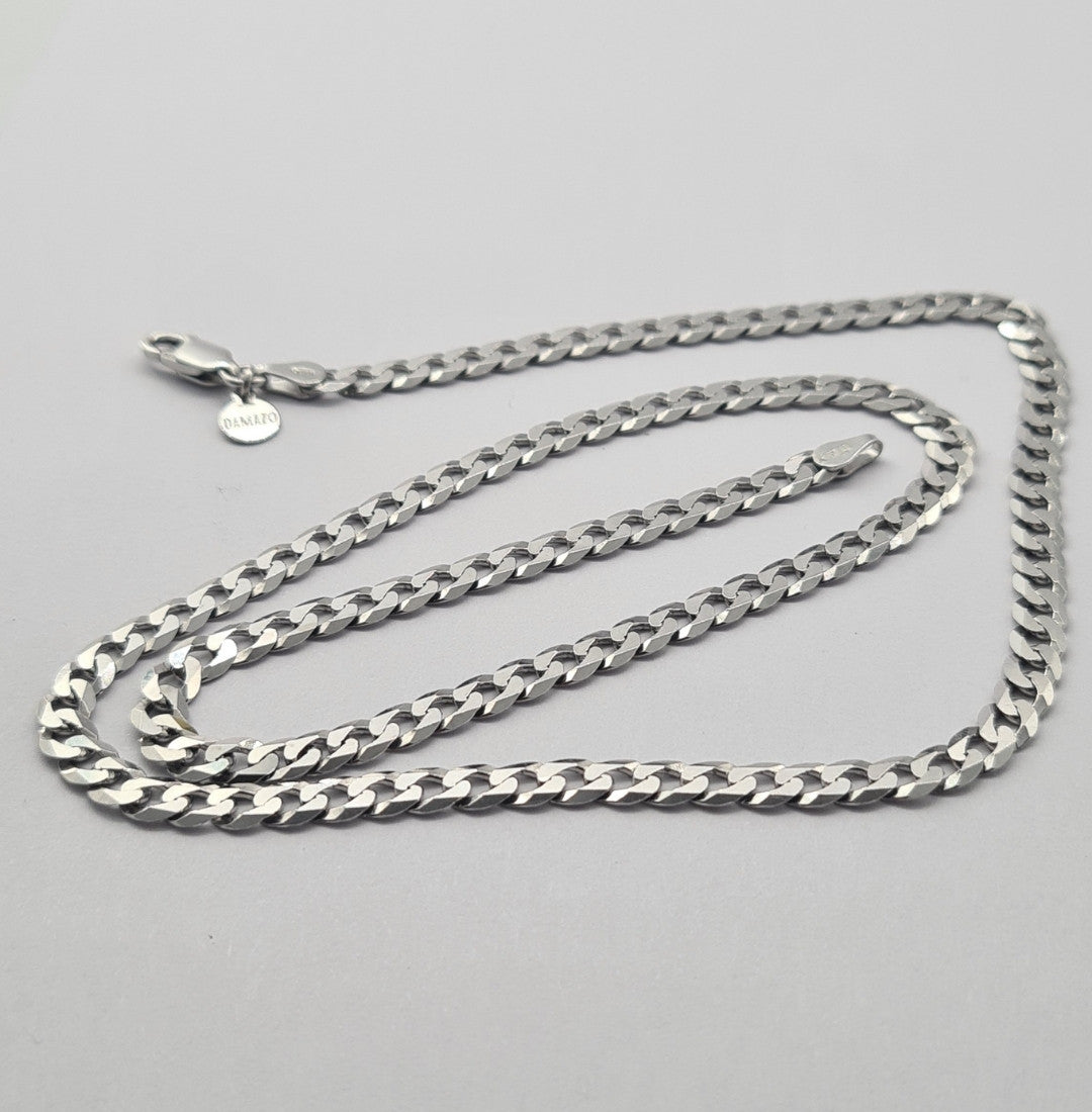Men's Sterling Silver ROME FLAT CURB Chain