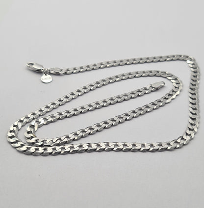 Men's Sterling Silver ROME FLAT CURB Chain