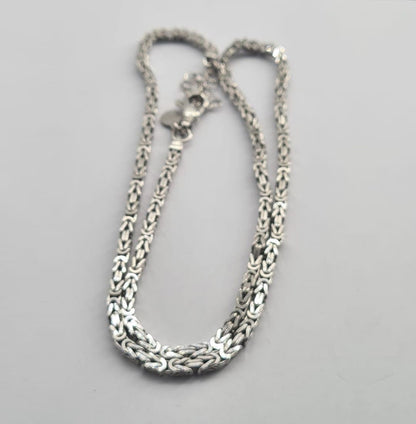 Men's Sterling Silver Byzantine Chain